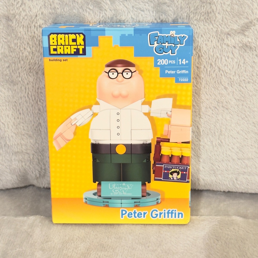 Brickcraft Family Guy Peter Griffin 200 Pc Building Set 72222FMG New Sealed 2025